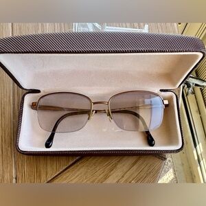 Steroflex 2260 476 Mens Brown Half Rim Eyeglass Frames Only 53 17 145 With Case